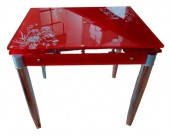 Стеклянный стол (С287 красный)