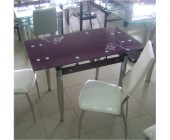 Стеклянный стол (С287 пурпурный)