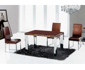 Стеклянный стол (С3 коричневый)